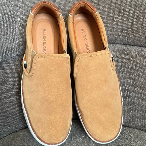 Allen Edmons men Alpha suedeSlip on‎ sneaker size 8